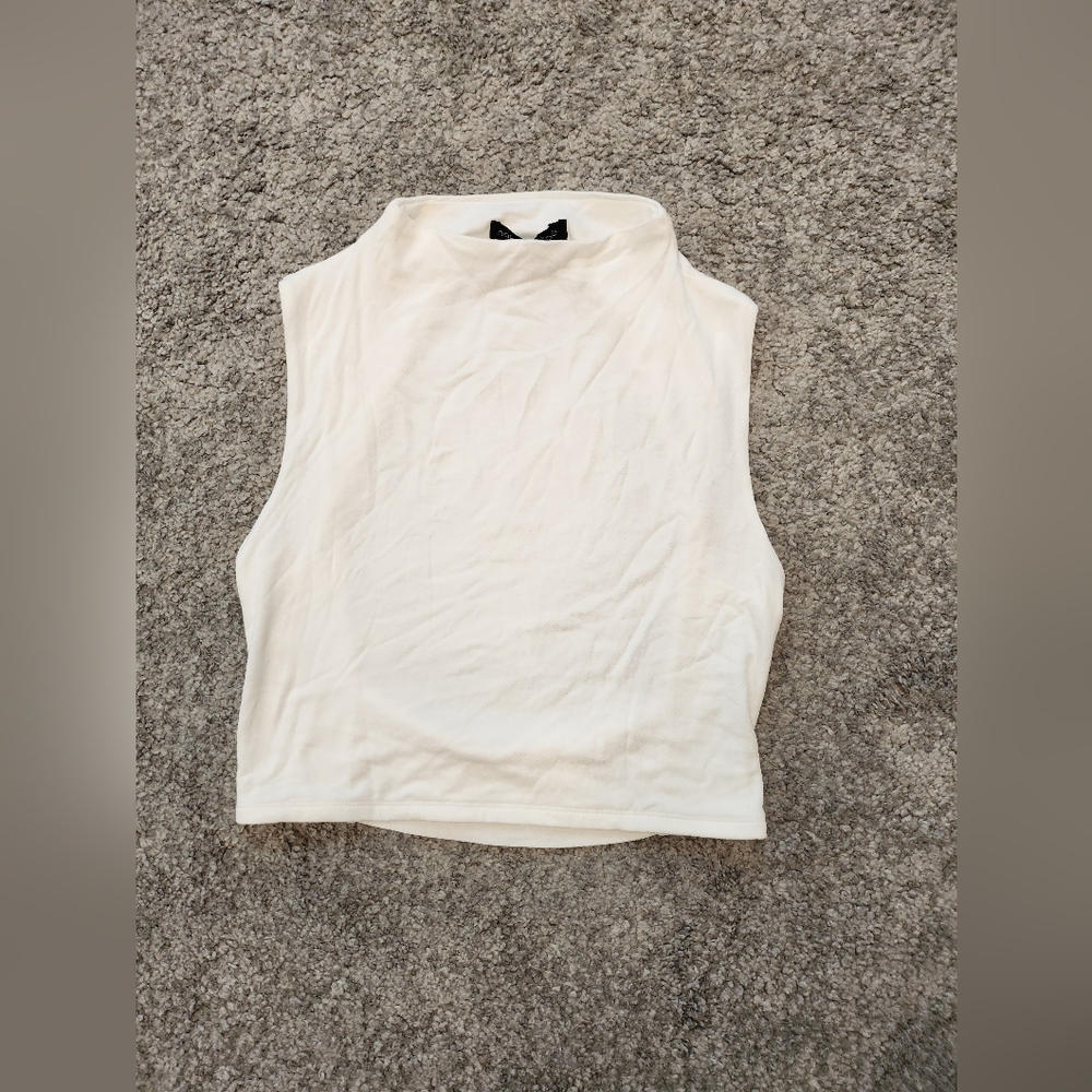 naked wardrobe Open Back Tank Top- White (xl)